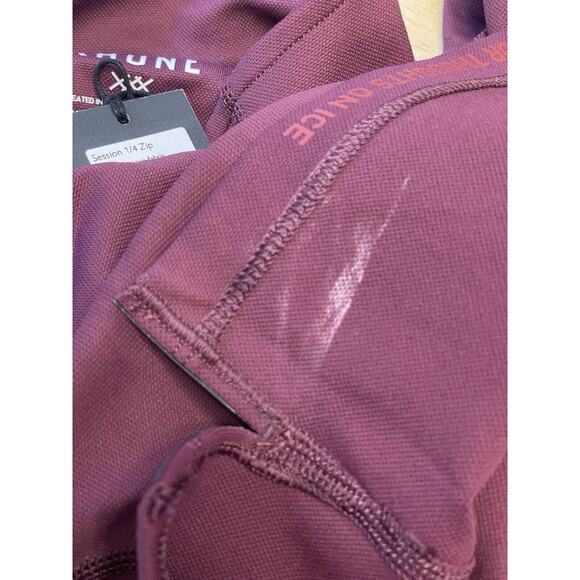 Rhone Session 1/4 Zip Pullover Sweater Men Size Small Grape Wine Pique Golf NWT - Picture 9 of 11